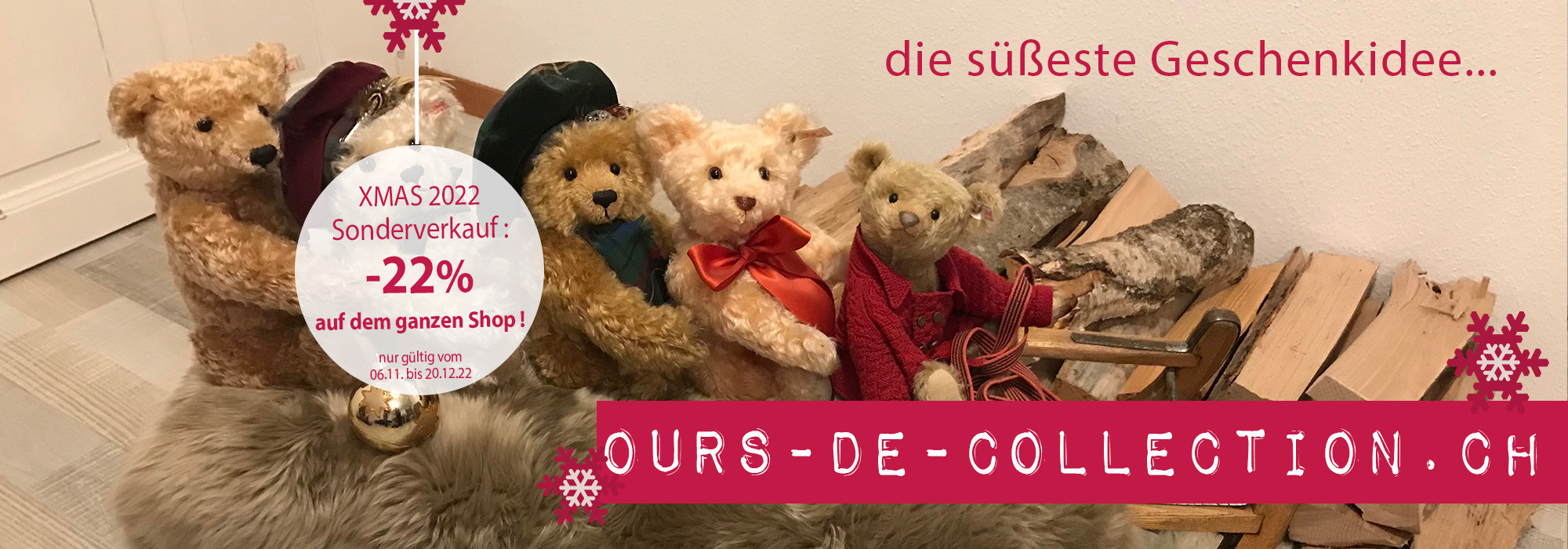 Geschenkidee für Weihnachten 2022 : ein süsser Teddybär